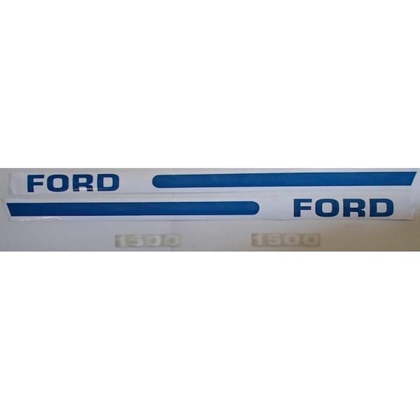 Aftermarket Hood Decal Set Fits FordNew Holland Compact Tractor Model 1500 F1500 - main